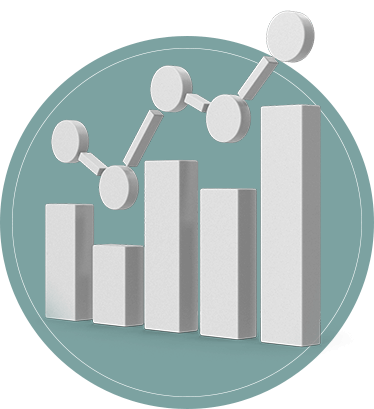 A white graph overlays a green circle